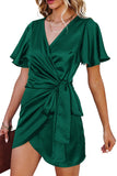 LC6113672-9-S, LC6113672-9-M, LC6113672-9-L, LC6113672-9-XL, LC6113672-9-2XL, Green dress