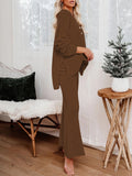 LC622317-1017-S, LC622317-1017-M, LC622317-1017-L, LC622317-1017-XL, Chestnut Women's 2 Piece Outfit Set