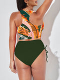 LC433872-109-S, LC433872-109-M, LC433872-109-L, LC433872-109-XL, Army Green   bikini