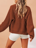 LC271971-17-S, LC271971-17-M, LC271971-17-L, LC271971-17-XL, Brown cardigan