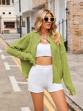 LC271971-309-S, LC271971-309-M, LC271971-309-L, LC271971-309-XL, Light Green cardigan