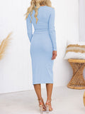 LC6115817-4-S, LC6115817-4-M, LC6115817-4-L, LC6115817-4-XL, Sky Blue dress