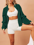 LC271971-409-S, LC271971-409-M, LC271971-409-L, LC271971-409-XL, Dark Green cardigan