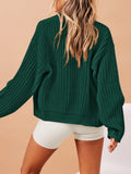 LC271971-409-S, LC271971-409-M, LC271971-409-L, LC271971-409-XL, Dark Green cardigan