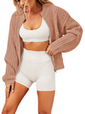 LC271971-2010-S, LC271971-2010-M, LC271971-2010-L, LC271971-2010-XL, Salmon Pink cardigan