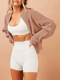 LC271971-2010-S, LC271971-2010-M, LC271971-2010-L, LC271971-2010-XL, Salmon Pink cardigan