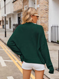 LC271971-409-S, LC271971-409-M, LC271971-409-L, LC271971-409-XL, Dark Green cardigan