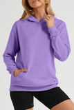 Women's Casual Hoodies Long Sleeve Solid Lightweight Loose Sweatshirt with Pocket