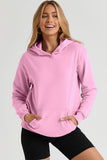 Women's Casual Hoodies Long Sleeve Solid Lightweight Loose Sweatshirt with Pocket