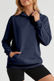 Women's Casual Hoodies Long Sleeve Solid Lightweight Loose Sweatshirt with Pocket