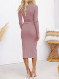 LC6115817-13010-S, LC6115817-13010-M, LC6115817-13010-L, LC6115817-13010-XL, Lotus Pink dress