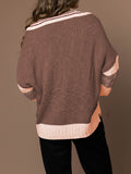 LC2723392-8017-S, LC2723392-8017-M, LC2723392-8017-L, LC2723392-8017-XL, Wood Brown sweater