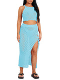 LC422194-1304-S, LC422194-1304-M, LC422194-1304-L, LC422194-1304-XL, Aqua Blue cover up