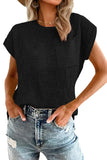 Women's Cap Sleeve Sweater Vest Crewneck Sleeveless Knit Pullover Tank Tops