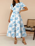 LC6119617-420-S, LC6119617-420-M, LC6119617-420-L, LC6119617-420-XL, Sky Blue dress