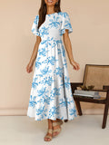 LC6119617-420-S, LC6119617-420-M, LC6119617-420-L, LC6119617-420-XL, Sky Blue dress