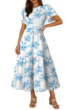 LC6119617-420-S, LC6119617-420-M, LC6119617-420-L, LC6119617-420-XL, Sky Blue dress