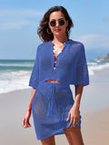 LC422135-1505-S, LC422135-1505-M, LC422135-1505-L, LC422135-1505-XL, Santorini Blue cover up