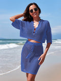 LC422135-1505-S, LC422135-1505-M, LC422135-1505-L, LC422135-1505-XL, Santorini Blue cover up