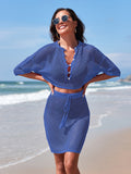 LC422135-1505-S, LC422135-1505-M, LC422135-1505-L, LC422135-1505-XL, Santorini Blue cover up