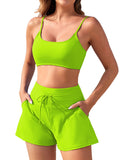 LC434019-3609-S, LC434019-3609-M, LC434019-3609-L, LC434019-3609-XL, Fluorescent Green bikini