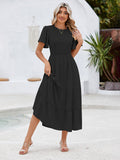 LC6119617-2-S, LC6119617-2-M, LC6119617-2-L, LC6119617-2-XL, Black dress