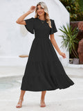 LC6119617-2-S, LC6119617-2-M, LC6119617-2-L, LC6119617-2-XL, Black dress