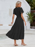 LC6119617-2-S, LC6119617-2-M, LC6119617-2-L, LC6119617-2-XL, Black dress