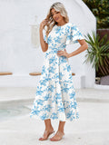 LC6119617-420-S, LC6119617-420-M, LC6119617-420-L, LC6119617-420-XL, Sky Blue dress