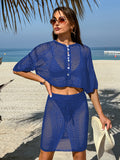 LC422135-1505-S, LC422135-1505-M, LC422135-1505-L, LC422135-1505-XL, Santorini Blue cover up