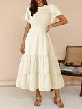 LC6119617-4015-S, LC6119617-4015-M, LC6119617-4015-L, LC6119617-4015-XL, Ivory dress