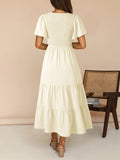 LC6119617-4015-S, LC6119617-4015-M, LC6119617-4015-L, LC6119617-4015-XL, Ivory dress