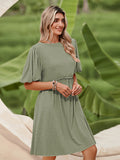 LC6119678-2809-S, LC6119678-2809-M, LC6119678-2809-L, LC6119678-2809-XL, Matcha dress