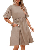 LC6119678-6016-S, LC6119678-6016-M, LC6119678-6016-L, LC6119678-6016-XL, Toasted Almond dress