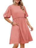 LC6119678-10010-S, LC6119678-10010-M, LC6119678-10010-L, LC6119678-10010-XL, Peach Blossom dress