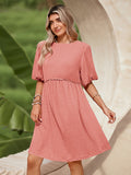 LC6119678-10010-S, LC6119678-10010-M, LC6119678-10010-L, LC6119678-10010-XL, Peach Blossom dress