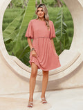 LC6119678-10010-S, LC6119678-10010-M, LC6119678-10010-L, LC6119678-10010-XL, Peach Blossom dress