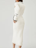 LC273732-1-S, LC273732-1-M, LC273732-1-L, LC273732-1-XL, White sweater dress