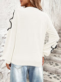 LC2724773-1-S, LC2724773-1-M, LC2724773-1-L, LC2724773-1-XL, White sweater