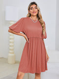 LC6119678-1203-S, LC6119678-1203-M, LC6119678-1203-L, LC6119678-1203-XL, Mineral Red dress