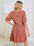 LC6119678-1203-S, LC6119678-1203-M, LC6119678-1203-L, LC6119678-1203-XL, Mineral Red dress