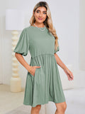 LC6119678-2309-S, LC6119678-2309-M, LC6119678-2309-L, LC6119678-2309-XL, Wormwood Green dress