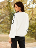 LC2724773-1-S, LC2724773-1-M, LC2724773-1-L, LC2724773-1-XL, White sweater