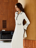 LC273732-1-S, LC273732-1-M, LC273732-1-L, LC273732-1-XL, White sweater dress