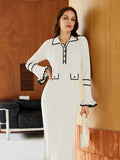 LC273732-1-S, LC273732-1-M, LC273732-1-L, LC273732-1-XL, White sweater dress