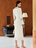 LC273732-1-S, LC273732-1-M, LC273732-1-L, LC273732-1-XL, White sweater dress