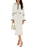 LC273732-1-S, LC273732-1-M, LC273732-1-L, LC273732-1-XL, White sweater dress