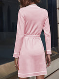 LC273739-10-S, LC273739-10-M, LC273739-10-L, LC273739-10-XL, Pink Sweater Dresses