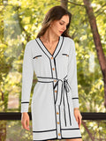 LC273739-1-S, LC273739-1-M, LC273739-1-L, LC273739-1-XL, White Sweater Dresses