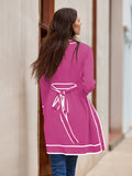 LC273739-6-S, LC273739-6-M, LC273739-6-L, LC273739-6-XL, Rose Red Sweater Dresses